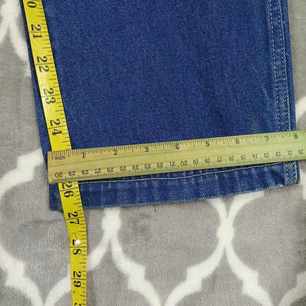 FUBU The Collection Baggy Jeans Women Size‎ 14 Blue Carpenter 28x27 Streetwear - Picture 7 of 13